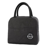 Women's Insulated Lunch Bag Tote Work Cooler Handbag Canvas Portable Kids Food