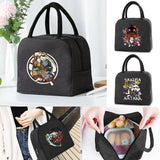 Packet Samurai Print Canvas Handbags Insulated Cooler Lunch Bag