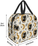 Magic Cat Moon Witchy Insulated Lunch Bag for Women