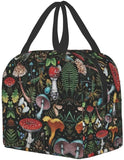 Mushroom Art Lunch Bag Insulated Portable Tote Box Funny Container