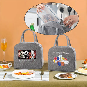 Insulated Canvas Cooler Bag Women Picnic Organizer Handbag