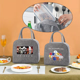 Insulated Canvas Cooler Bag Women Picnic Organizer Handbag