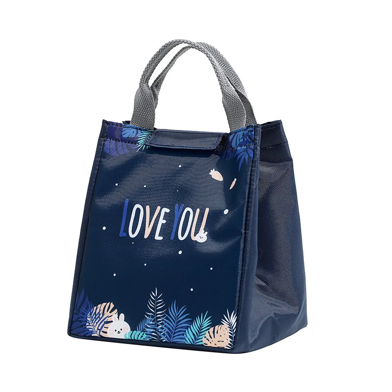 Portable Thermal Lunch Box Bag Insulated Tote Pattern Cooler Handbags