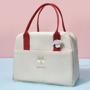Women's Thermal Lunch Box Bag Waterproof Insulated Bento Bag