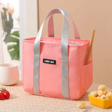 Large Capacity Thermal Lunch Box Portable Bag Insulated Bento Pouch