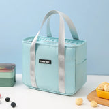 Large Capacity Thermal Lunch Box Portable Bag Insulated Bento Pouch