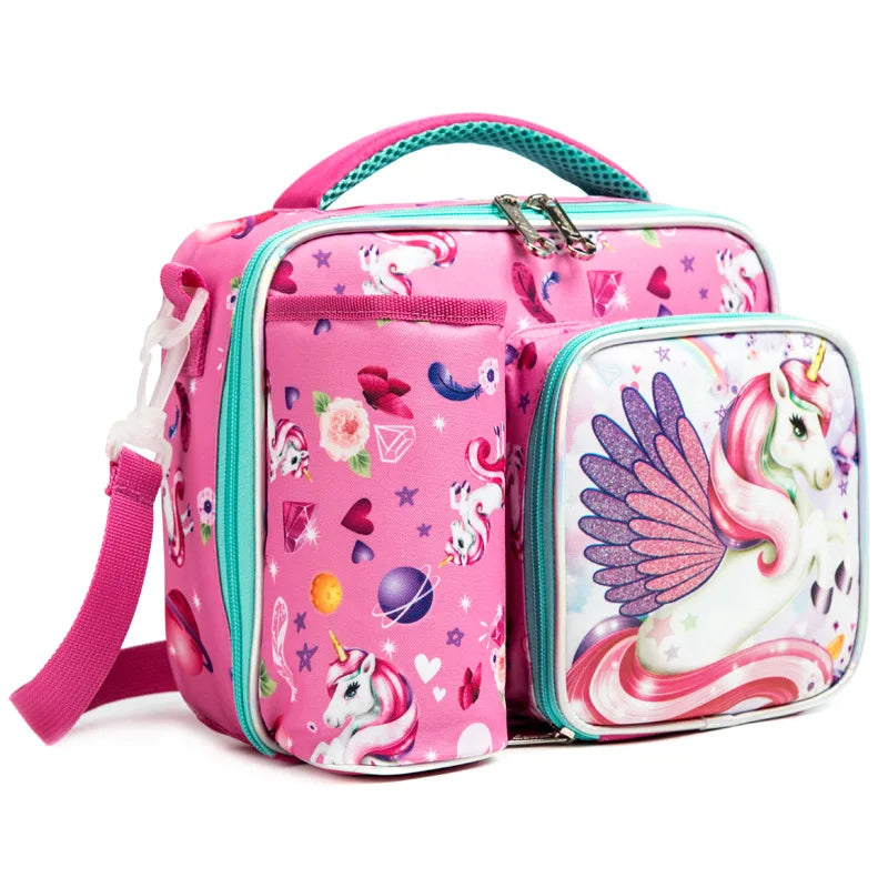 Universe Pattern Lunch Bags for Kids Boys Loncheras Lunchbox School