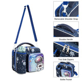 Universe Pattern Lunch Bags for Kids Boys Loncheras Lunchbox School
