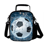 Insulated Football Lunch Bag for Kids Portable Waterproof Meal Ice Pack