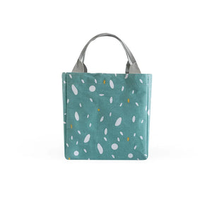 Lunch Food Bags Cotton Linen Waterproof Durable Functional Insulation Handbag