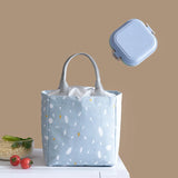Lunch Food Bags Cotton Linen Waterproof Durable Functional Insulation Handbag