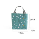 Lunch Food Bags Cotton Linen Waterproof Durable Functional Insulation Handbag