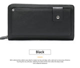 Leather Clutch Wallet Big Capacity Phone Bag Unisex Cow Leather Hand Bag