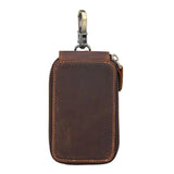 Leather Key Chain Storage Bag Brown Key Bag Wallet