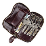 Leather Key Holder Car Key Bag High Key Chain Women Leather Men's Key Case