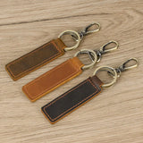 Vintage Leather Keychain Men Women Key Holder