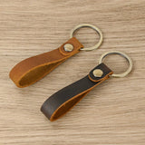 Vintage Leather Keychain Men Women Key Holder