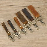 Vintage Leather Keychain Men Women Key Holder