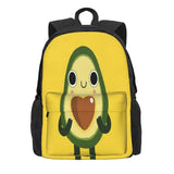 Luvocado Backpacks Men's Women's Zipper Close Backpack