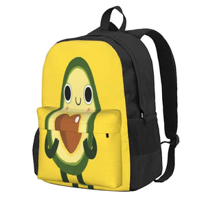 Luvocado Backpacks Men's Women's Zipper Close Backpack