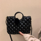 Luxuri Bag Women Handbag Vintage Embossing Clutch Round Top Handle