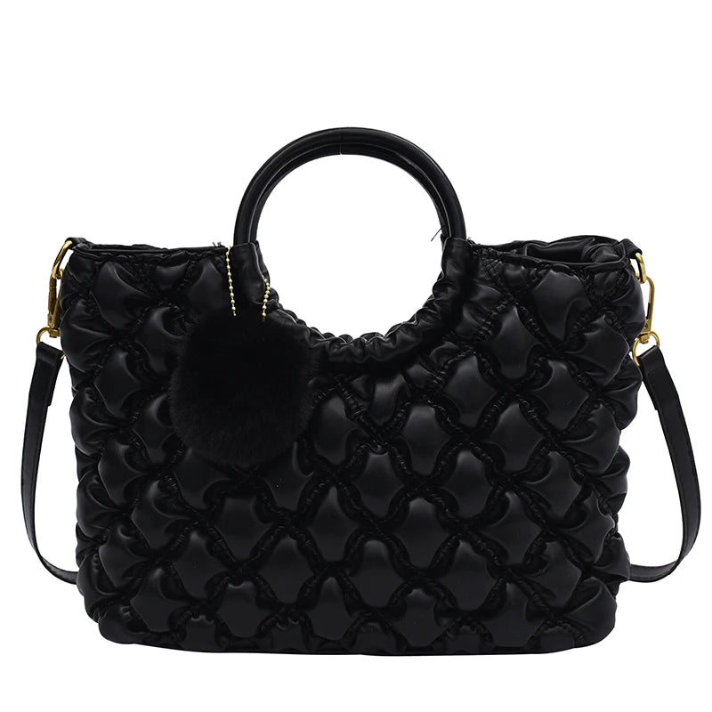 Luxuri Bag Women Handbag Vintage Embossing Clutch Round Top Handle