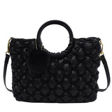 Luxuri Bag Women Handbag Vintage Embossing Clutch Round Top Handle