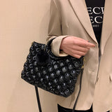Luxuri Bag Women Handbag Vintage Embossing Clutch Round Top Handle
