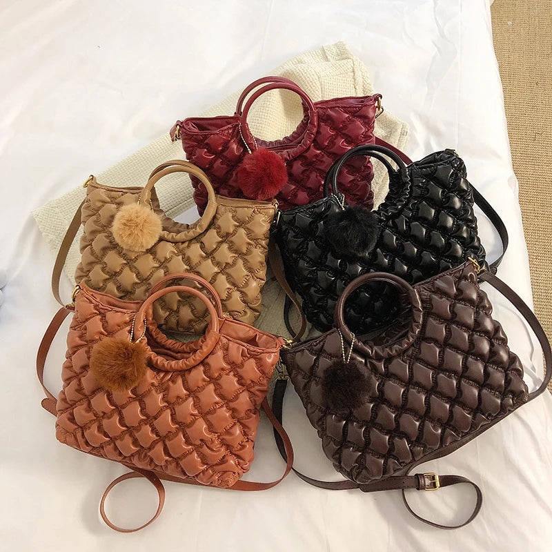 Luxuri Bag Women Handbag Vintage Embossing Clutch Round Top Handle