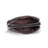 Cow Leather Women Small Bag Double Compartment Messenger Bag
