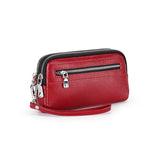 Cow Leather Women Small Bag Double Compartment Messenger Bag