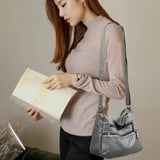 High Capacity Handbag Women 2021 Soft Pu Leather Shoulder Bags