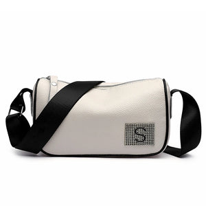 Leather Shoulder Bag Women Cowhide Crossbody Wallet Purse