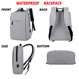 15.6 Inch Laptop Lightweight Shoulder Backpack Waterproof Daypack Bag