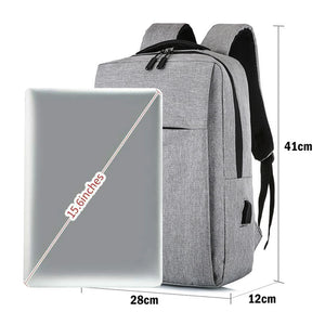 15.6 Inch Laptop Lightweight Shoulder Backpack Waterproof Daypack Bag