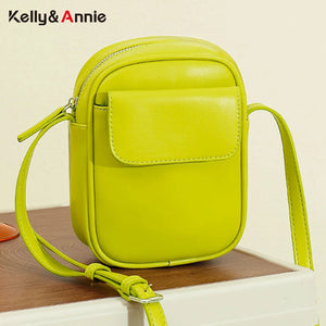 Mini PU Leather Shoulder Bag Women Crossbody Purse Zipper