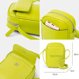 Mini PU Leather Shoulder Bag Women Crossbody Purse Zipper