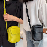 Mini PU Leather Shoulder Bag Women Crossbody Purse Zipper