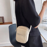 Mini PU Leather Shoulder Bag Women Crossbody Purse Zipper