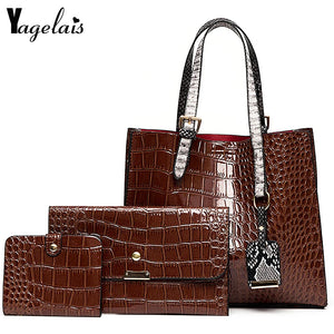 Women Composite Bags Handbags Purse Messenger Bag Tote+Shoulder Crossbody Bag