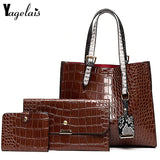 Women Composite Bags Handbags Purse Messenger Bag Tote+Shoulder Crossbody Bag