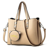 Bag Lady Large Capacity Handbag Cat Pendant Shoulder Messenger Bag