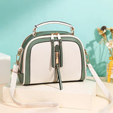 Women's Contrast Single Shoulder Small Square Bag Lady Style