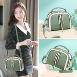 Women's Contrast Single Shoulder Small Square Bag Lady Style