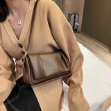 Women's PU Leather Shoulder Bag Small Crossbody Clutch