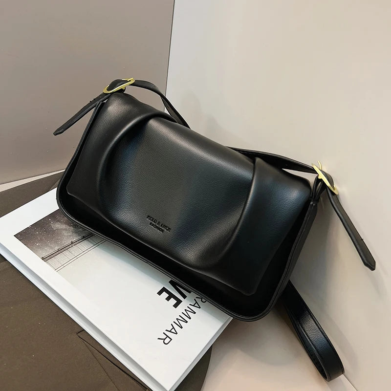 Women's PU Leather Shoulder Bag Small Crossbody Clutch