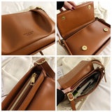 Women's PU Leather Shoulder Bag Small Crossbody Clutch