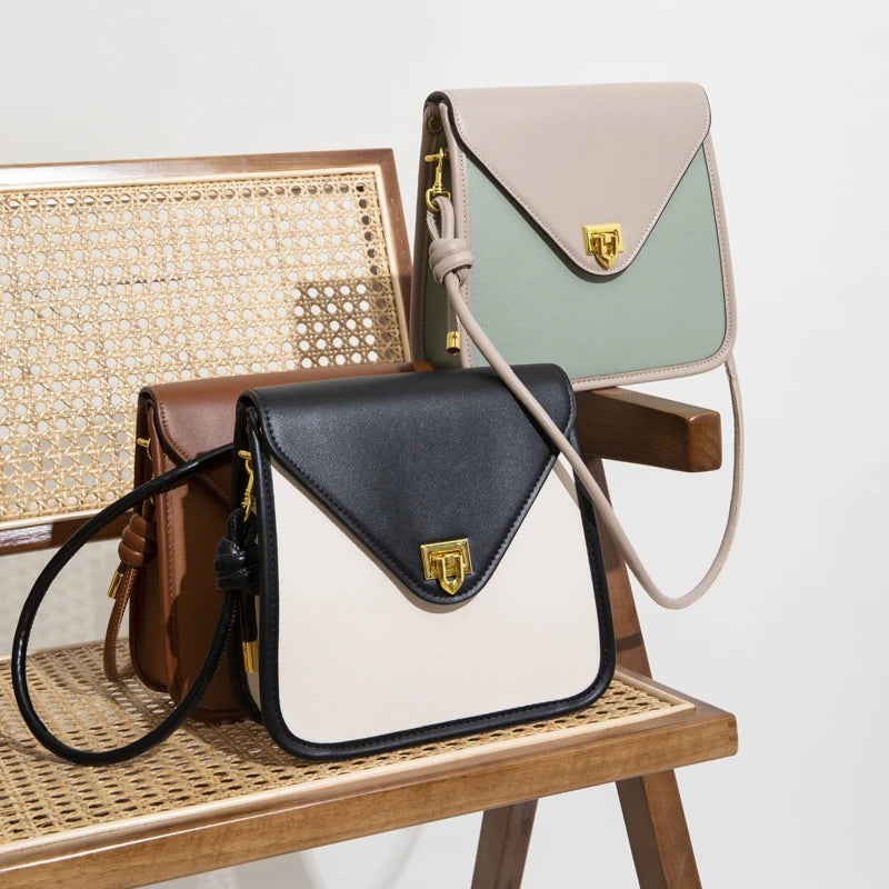 Soft Cowhide Shoulder Crossbody Bag Lady Tote Purse