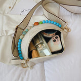 Beaded Chain Waist Bag Phone Pack Purse for Women Shoulder Chest Bags Fanny Pack