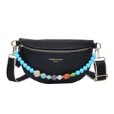 Beaded Chain Waist Bag Phone Pack Purse for Women Shoulder Chest Bags Fanny Pack